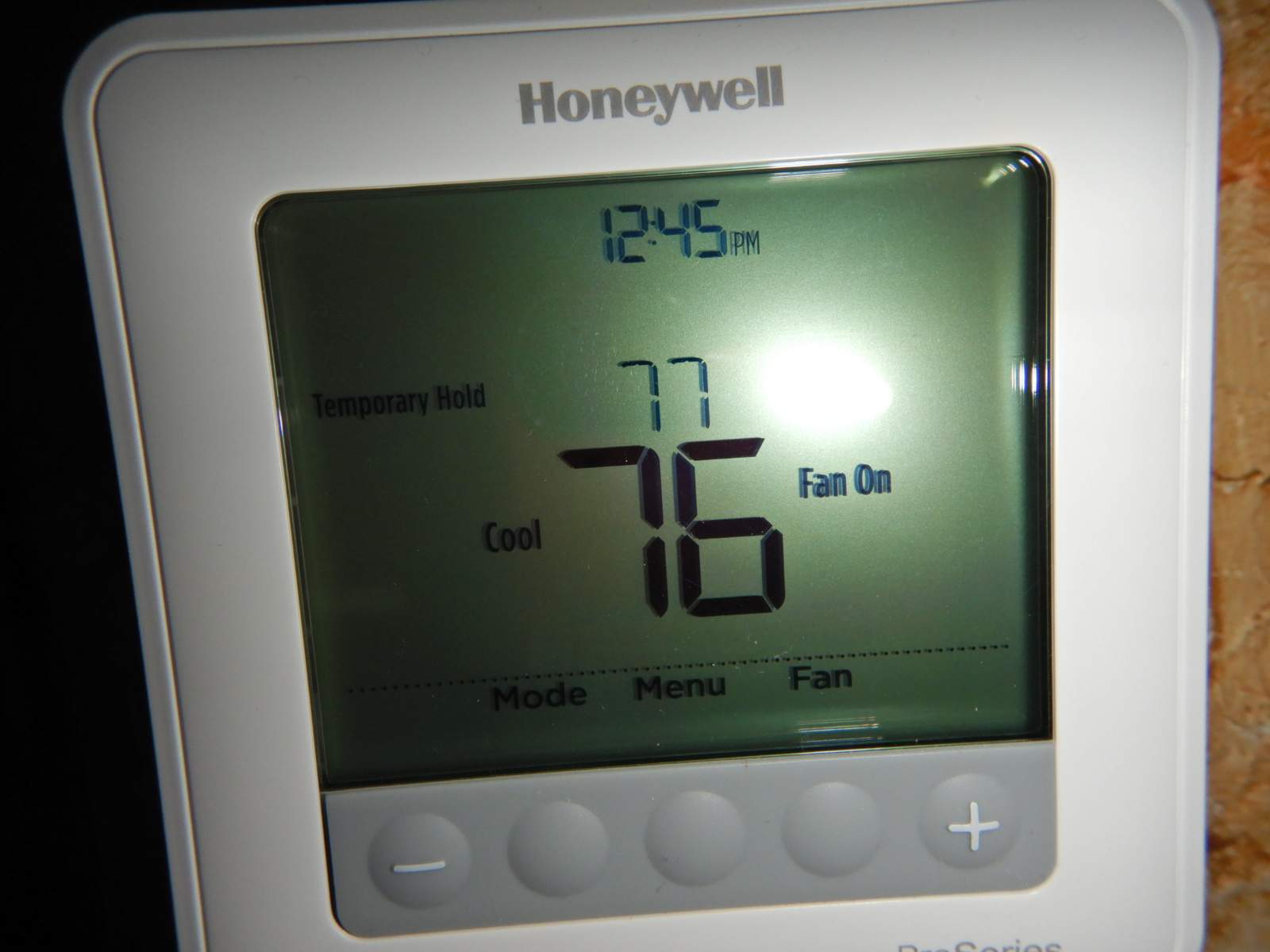 Wall Thermostat used to control room temperature for INOV8 waste